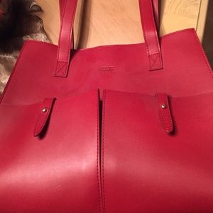 NEW DEEP RED MICHAEL GREEN SCANDIABAG USA